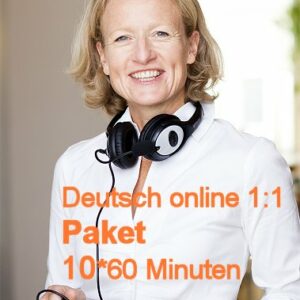 Deutsch Online | 1:1 | Paket | 10*60 Minuten