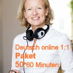 Deutschunterricht Online | 1:1 | Paket | 50*60 Minuten