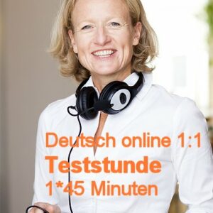 Deutschkurs Online | Live 1:1 | Einzelunterricht | Teststunde | 1*45 Minuten