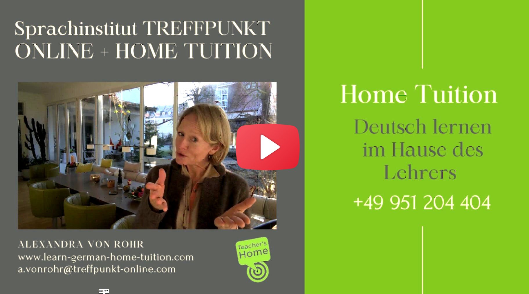 Video zum Home Tuition Programm | Winter 2021/22