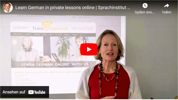 Alexandra explains the online German lessons 1-to-1