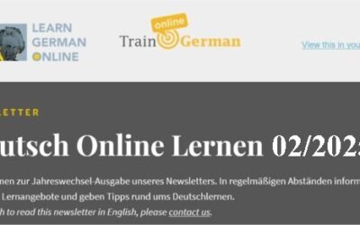 Newsletter Deutsch Online lernen | Februar 2025